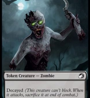 Zombie Token (005) [Innistrad: Midnight Hunt Tokens] Hot on Sale