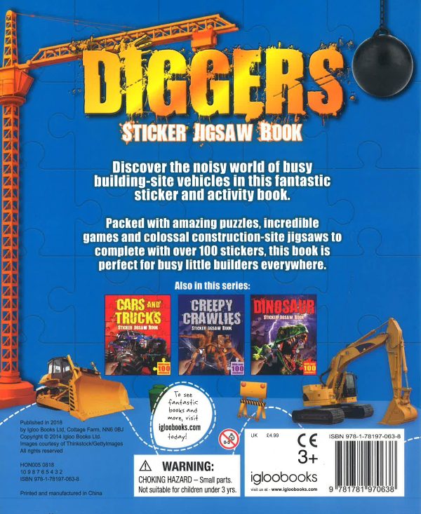 S & A Jigsaws: Diggers Sticker Jigsaw Book Online now